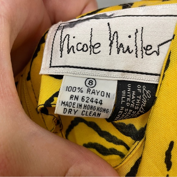 Vintage Nicole Miller Abstract Dress Limited Edition - Picture 8 of 14